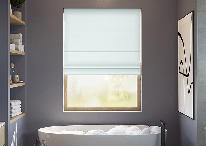 Kyoto Faux Silk, Mist Grey - Twist&Fit Roman Blind - Image 3